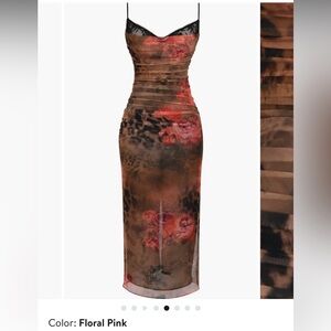 HOUSE OF CB Nalini Mesh Corset Dress